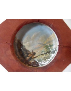 Plato de loza pintado al óleo 2