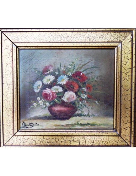 Florero. Óleo sobre lienzo