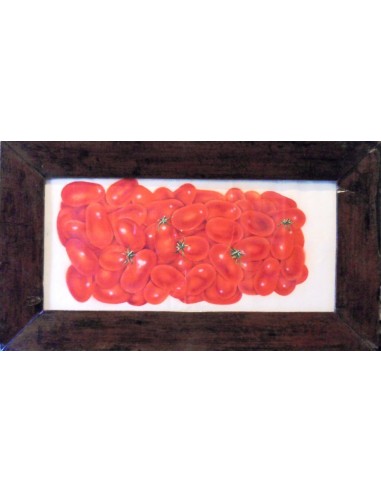 Boceto publicitario en tinta china: Tomates