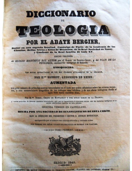 Diccionario de Teología