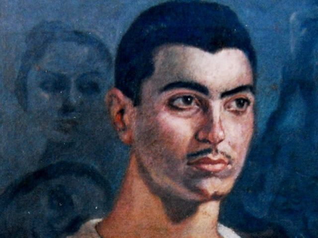 Retrato de pintor. Anónimo 1928.